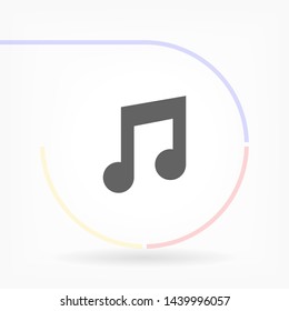 music vector icon 10 eps , Lorem ipsum Flat design