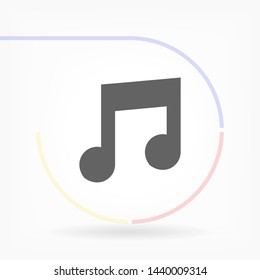 music vector icon 10 eps , Lorem ipsum Flat design
