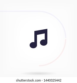 music vector icon 10 eps , Lorem ipsum Flat design