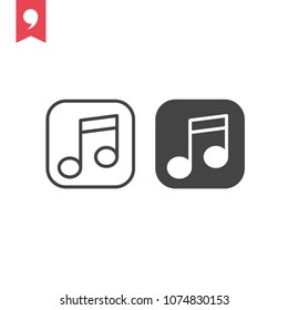 Music vector icon