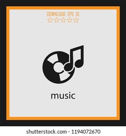 music vector icon