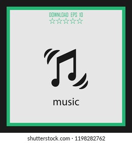 music  vector icon