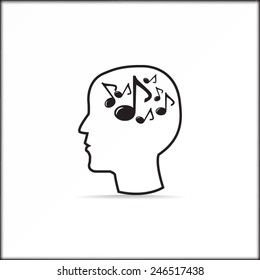 Music vector icon 