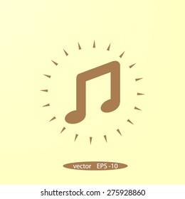 music vector icon