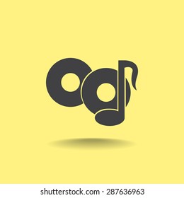 Music vector icon 