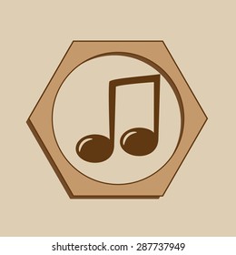 Music vector icon 