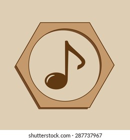 Music vector icon 