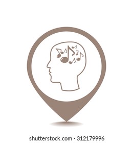 Music vector icon 