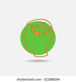 Music vector icon 