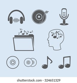 Music vector icon