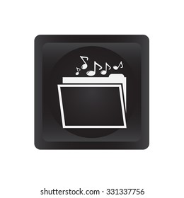Music vector icon 