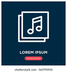 Music vector icon