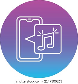 Icono de vector de música. Se puede usar para imprimir, móviles y aplicaciones web.