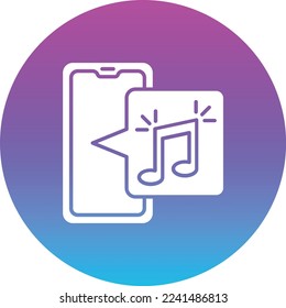 Musik, Vektorsymbol. Kann für Druck-, Mobil- und Web-Anwendungen verwendet werden.