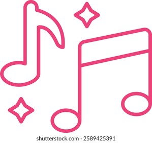 Music vector icon. Can be used for printing, mobile and web applications.