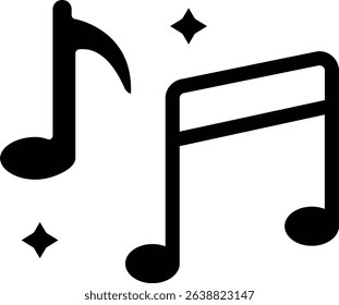 Music vector icon. Can be used for printing, mobile and web applications.