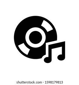 Music vector icon. Editable symbol illustration.