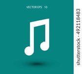 music vector icon, flat design best vector icon