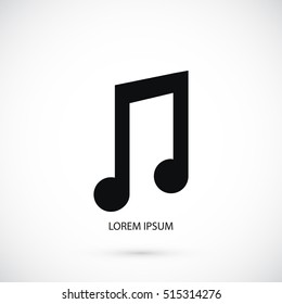 music vector icon, flat design best vector icon