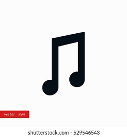 music vector icon, flat design best vector icon
