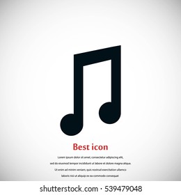 music vector icon, flat design best vector icon