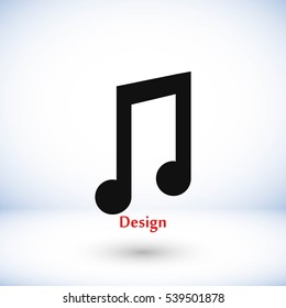 music vector icon, flat design best vector icon