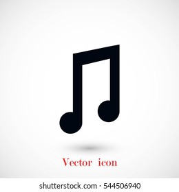 music vector icon, flat design best vector icon