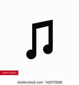 music vector icon, flat design best vector icon