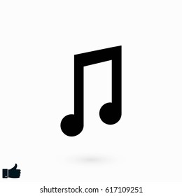 music vector icon, flat design best vector icon