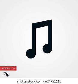 music vector icon, flat design best vector icon