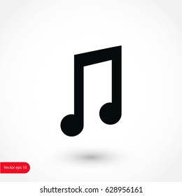 music vector icon, flat design best vector icon