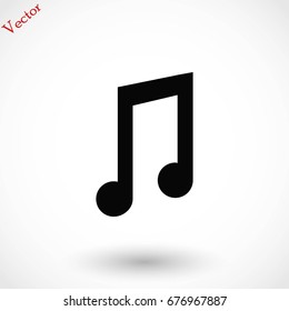 music vector icon, flat design best vector icon