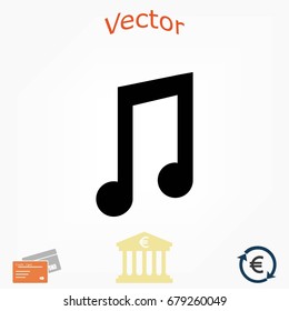 music vector icon, flat design best vector icon