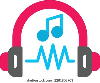 Music Vector Icon Flat Style