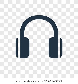 Music vector icon isolated on transparent background, Music transparency logo concept