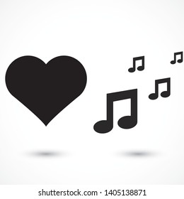 Music Vector icon . Lorem Ipsum Illustration design