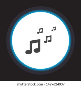 Music Vector icon . Lorem Ipsum Illustration design