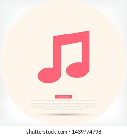 Music Vector icon . Lorem Ipsum Illustration design