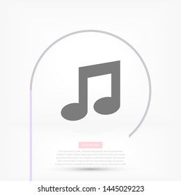 Music Vector icon . Lorem Ipsum Illustration design