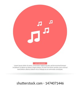 Music Vector icon . Lorem Ipsum Illustration design