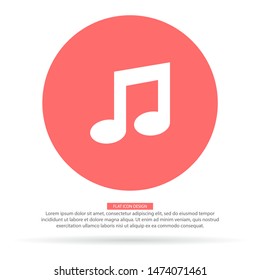 Music Vector icon . Lorem Ipsum Illustration design