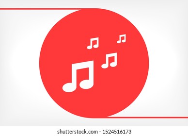 Music Vector icon . Lorem Ipsum Illustration design