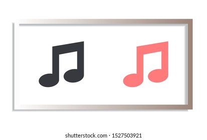 Music Vector icon . Lorem Ipsum Illustration design