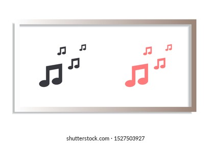 Music Vector icon . Lorem Ipsum Illustration design