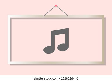 Music Vector icon . Lorem Ipsum Illustration design