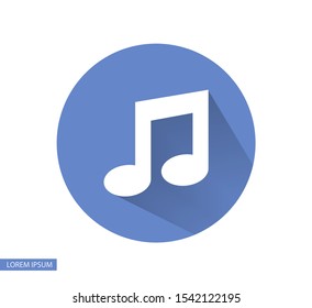 Music Vector icon . Lorem Ipsum Illustration design