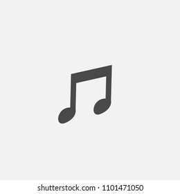 music vector icon note symbol for music rhythm 