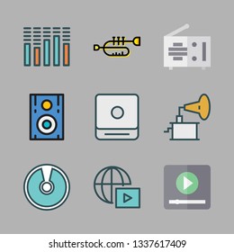 music vector icon set