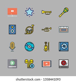 music vector icon set