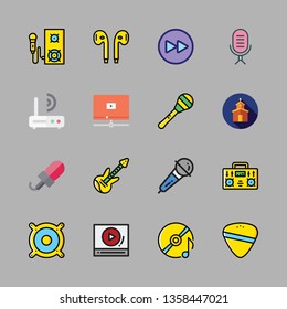 music vector icon set